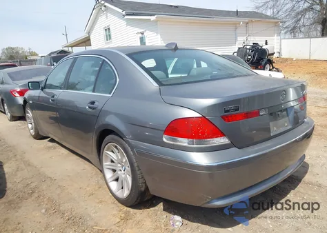 2004 BMW 745Li из США, поврежденный, VIN WBAGN63534DS55828